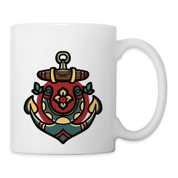 Horseshoe And Anchor - Coffee/Tea Mug - white - Right