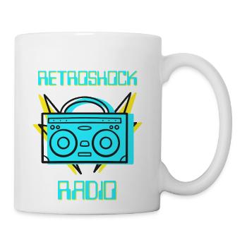 Retro Shock Radio Old School Music - Coffee/Tea Mug - white - Right