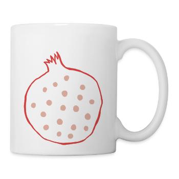 Pomegranate And Seeds - Coffee/Tea Mug - white - Right