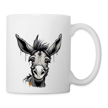 Cute donkey - Coffee/Tea Mug - white - Right