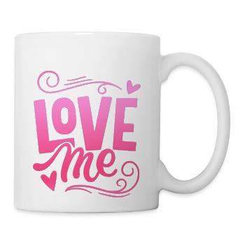 love me - Coffee/Tea Mug - white - Right