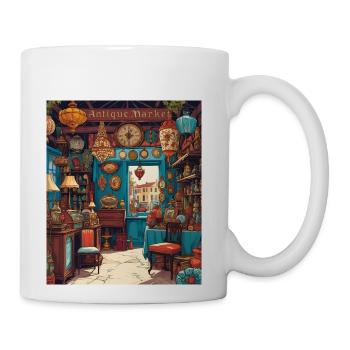 Antique Fair Scenes - Coffee/Tea Mug - white - Right