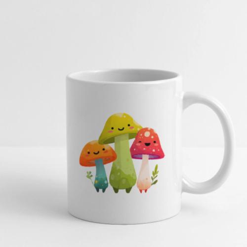 Trio of Happy Mushrooms - Coffee/Tea Mug