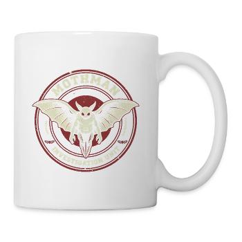 Mothman Investigation Unit Funny Cryptid Mothman - Coffee/Tea Mug - white - Right