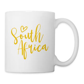 South Africa Heart Women's Love South Africa - Coffee/Tea Mug - white - Right