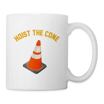 Hoist The Cone Funny Baseball Meme, Funny Hoist  - Coffee/Tea Mug - white - Right