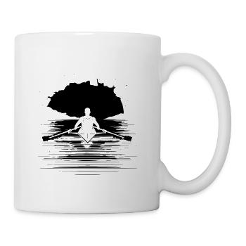 Rower Graphic - Coffee/Tea Mug - white - Right
