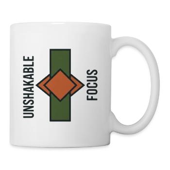 Unshakable Focus Diamond Logo - Coffee/Tea Mug - white - Right