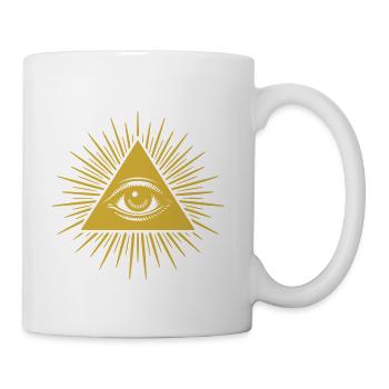 Eye - Funny Graphic Gift Idea Cool Design - Coffee/Tea Mug - white - Right