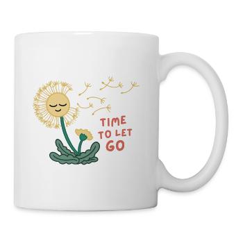 Time to Let Go | Dandelion Seed Art - Coffee/Tea Mug - white - Right