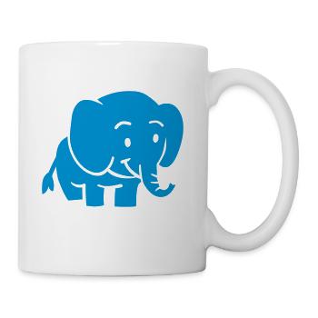 Elephant - Coffee/Tea Mug - white - Right