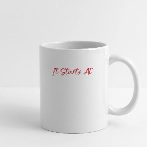 It Starts At STATE! -Red & White Script - Coffee/Tea Mug