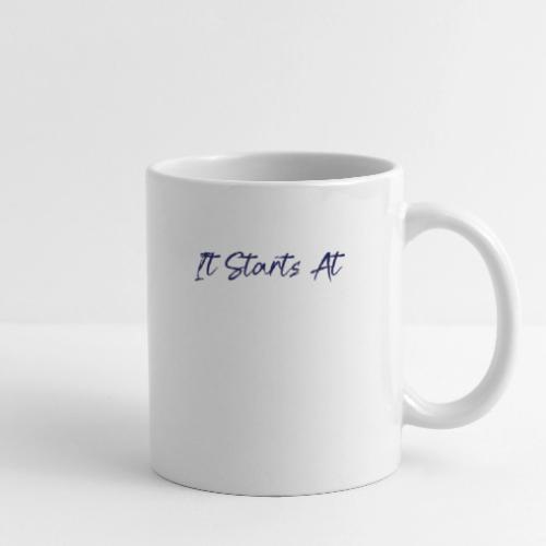 It Starts At STATE! -Navy & White Script - Coffee/Tea Mug