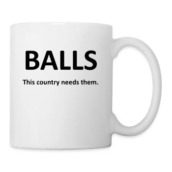 BALLS - Coffee/Tea Mug - white - Right