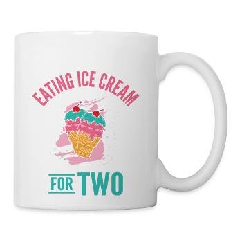 Eating Ice Cream For Two Ice Cream - Coffee/Tea Mug - white - Right