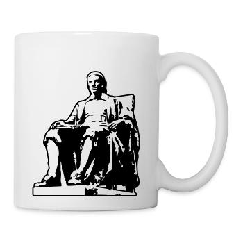 Statue of John Harvard - Coffee/Tea Mug - white - Right