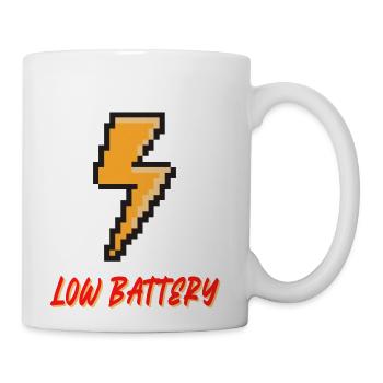 Low Battery Gamer - Coffee/Tea Mug - white - Right