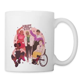 Queer People Are The Future - Coffee/Tea Mug - white - Right