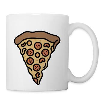 Pizza Slice, Slice of Pizza - Coffee/Tea Mug - white - Right