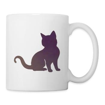 Cut cat - Coffee/Tea Mug - white - Right