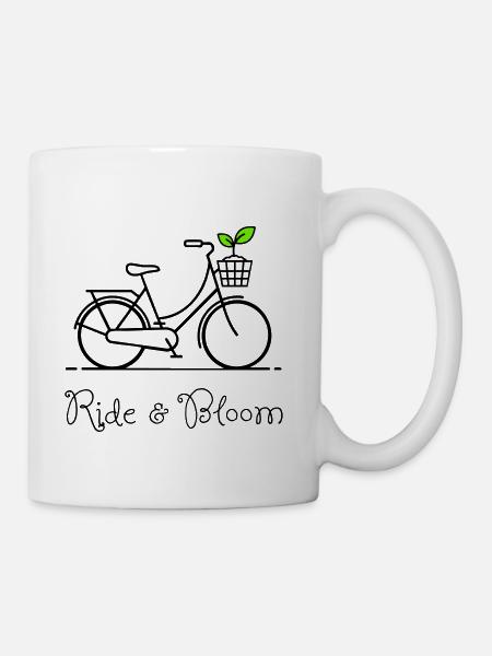 Ride & Bloom - Coffee/Tea Mug - white