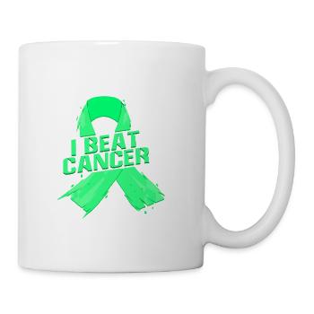 I Beat Cancer - Coffee/Tea Mug - white - Right