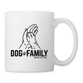 Family Tree Silhouette - Coffee/Tea Mug - white - Right