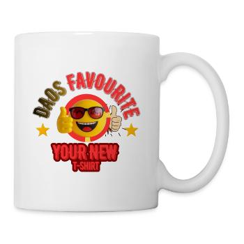 DAOS Favorite Your New T-Shirt"  - Coffee/Tea Mug - white - Right