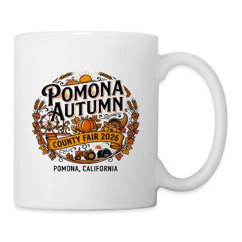 Pomona Autumn County Fair 2026 California - Coffee/Tea Mug - white - Right