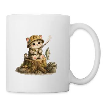 Woodland Kitten Fisher - Coffee/Tea Mug - white - Right