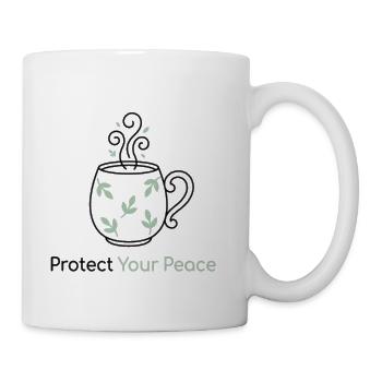 Protect Your Peace Tea Mug - Coffee/Tea Mug - white - Right