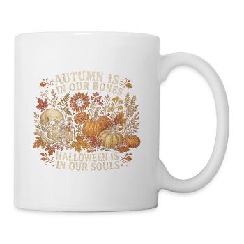 Autumn Bones Halloween Souls - Coffee/Tea Mug - white - Right