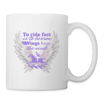 Wings from the Wind Ride Fast - Coffee/Tea Mug - white - Right
