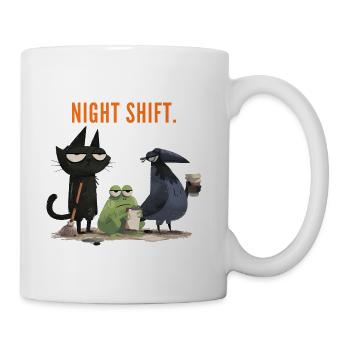 Night Shift Animal Crew - Coffee/Tea Mug - white - Right
