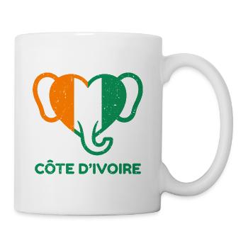 Côte d'Ivoire Elephant Ivorian Pride Ivory Coast - Coffee/Tea Mug - white - Right