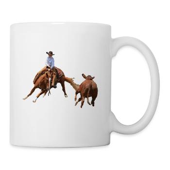 Cutting Horse: Youth - Coffee/Tea Mug - white - Right