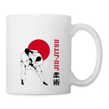 jiu-jitsu japanese martial arts - Coffee/Tea Mug - white - Right