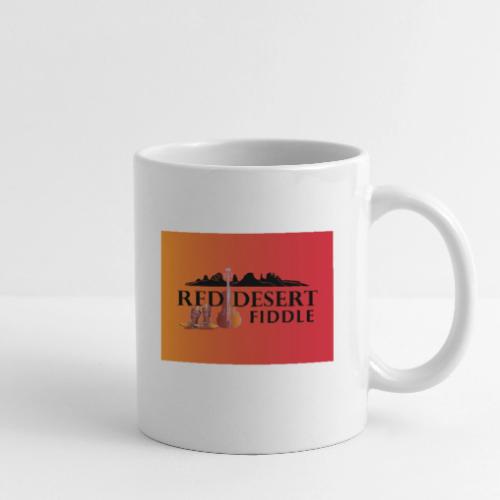 Red Desert Fiddle - Black Text Transfer Patch - Coffee/Tea Mug