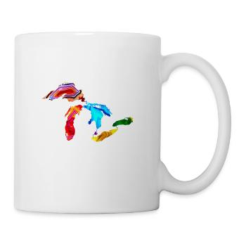 Great Lake Agates - Coffee/Tea Mug - white - Right