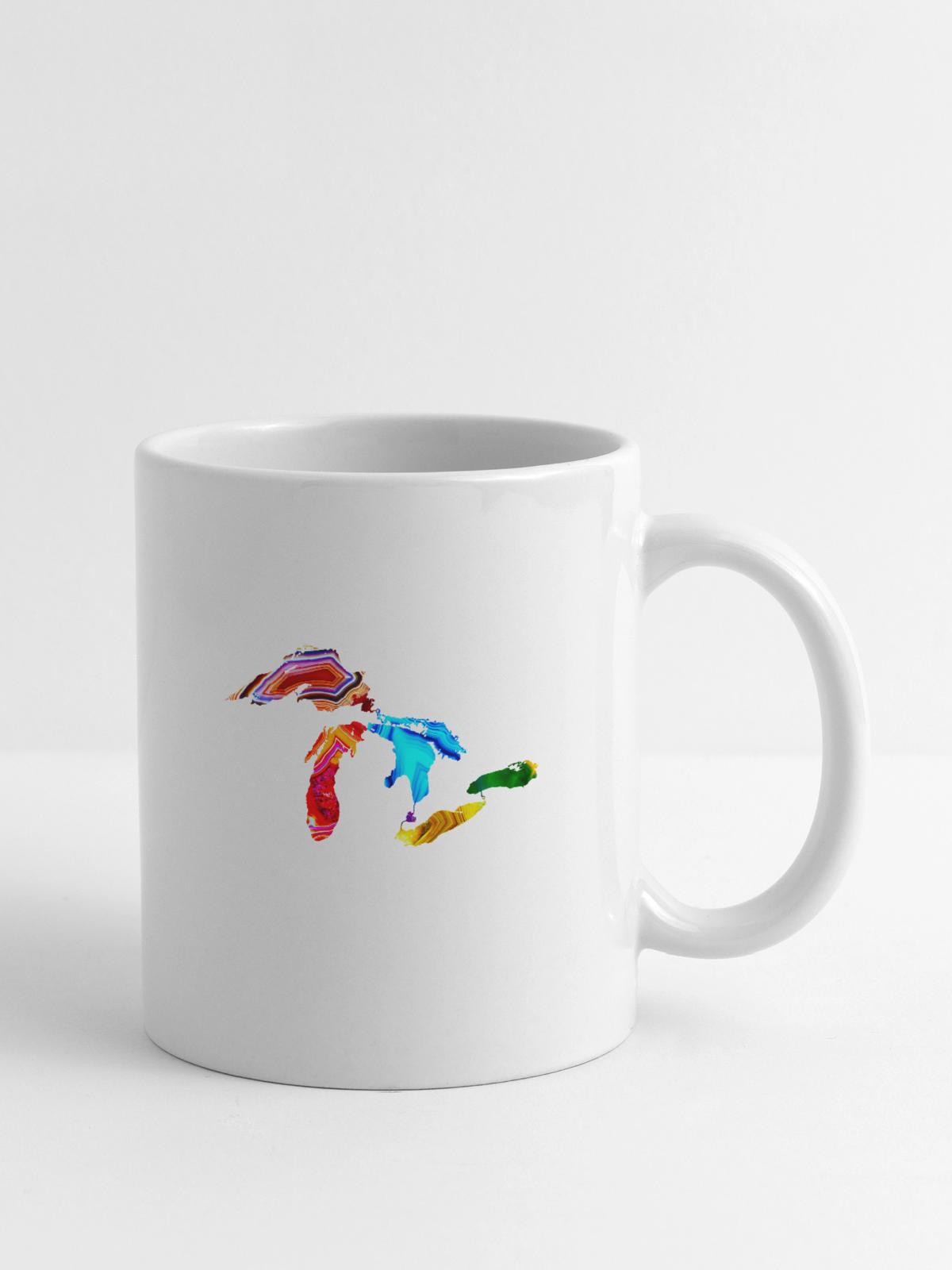 Great Lake Agates - Coffee/Tea Mug - white - Right