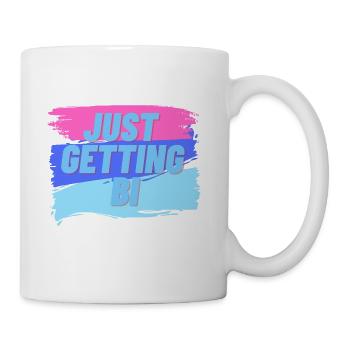 Just Getting Bi - Coffee/Tea Mug - white - Right