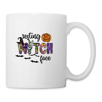 Resting Witch Face - Coffee/Tea Mug - white - Right