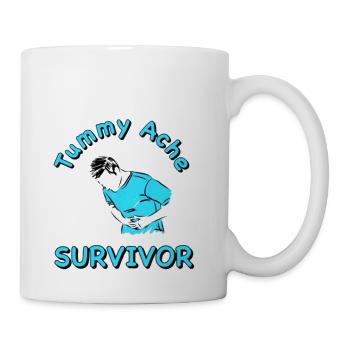 Tummy Ache Survivor - Coffee/Tea Mug - white - Right