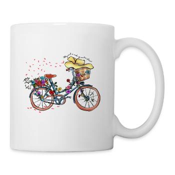 Floral Market open daily seeds stems blooms - Coffee/Tea Mug - white - Right
