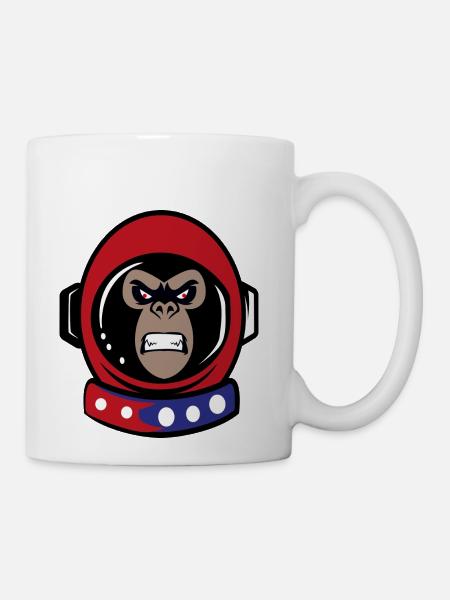 Angry Monkey - Coffee/Tea Mug - white