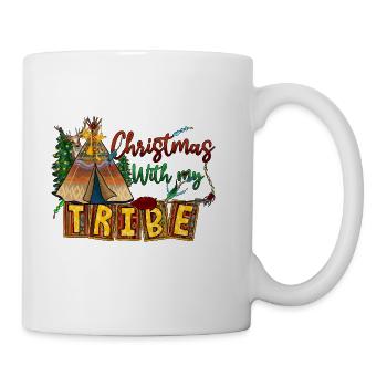 Christmas With My Tribe - Coffee/Tea Mug - white - Right