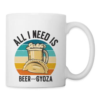 Gyoza Dumpling Asian Food Foodie Drinking - Coffee/Tea Mug - white - Right