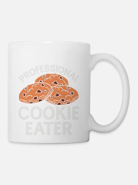 Cookie Eater Baker Baking Chocolate Cookies Lover - Coffee/Tea Mug - white