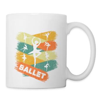 Retro Ballet Dancer - Coffee/Tea Mug - white - Right
