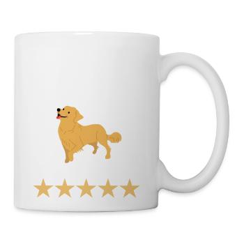 Golden Retriever Review - Coffee/Tea Mug - white - Right